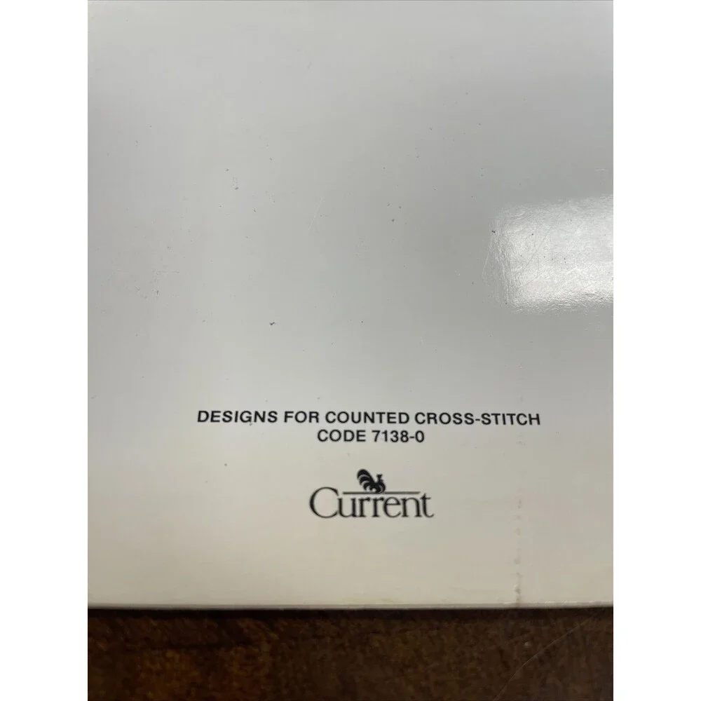 Vintage 1982 Designs For Counted Cross Stitch Booklet Crafts from Current Inc